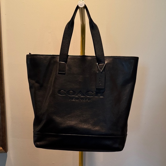 Coach Black Mercer smooth Leather Tote EUC - Picture 1 of 16
